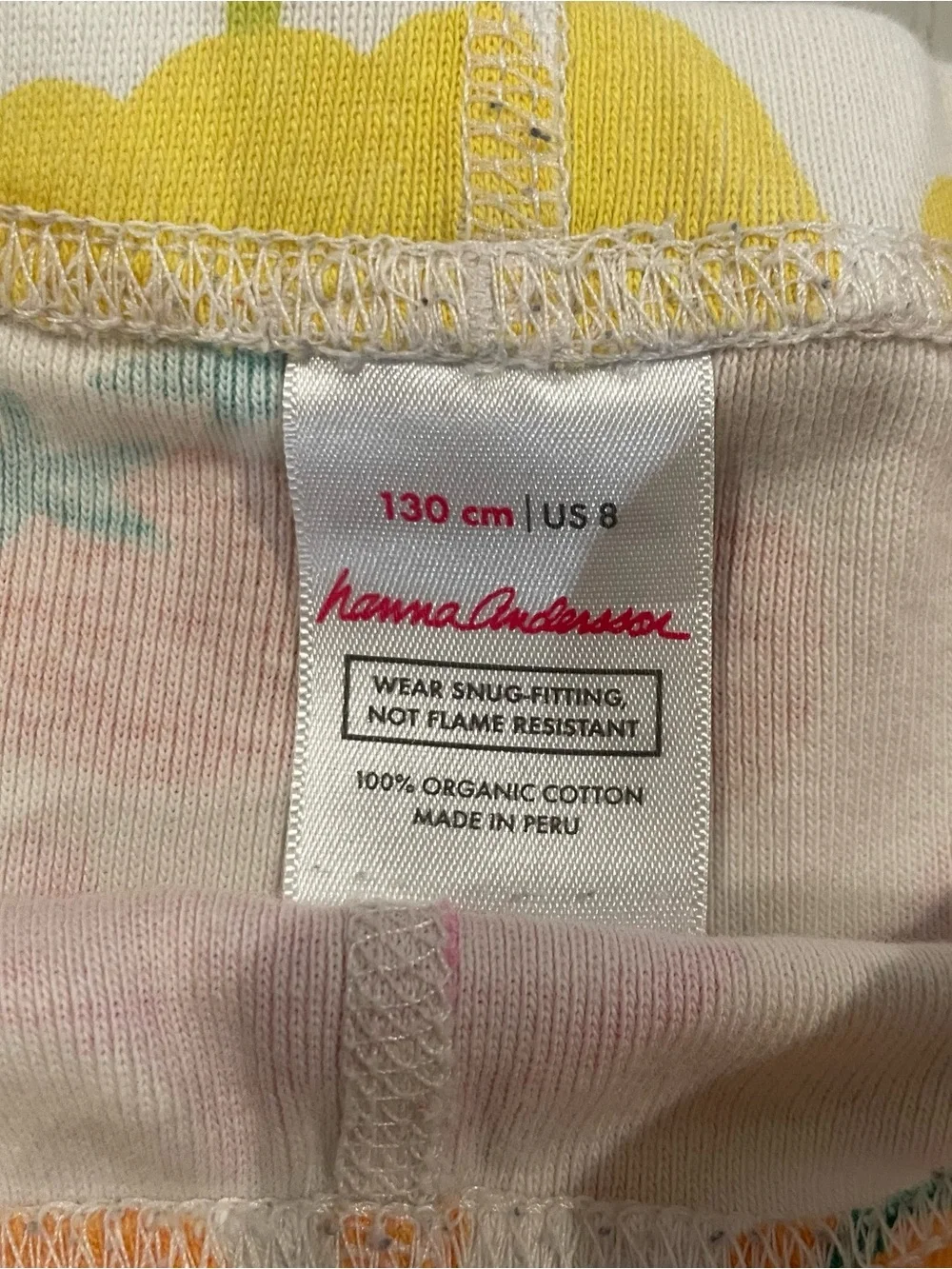 Hanna Andersson HannaJams Short John Pajama Set (Vegetable Garden Earth) - 8 130